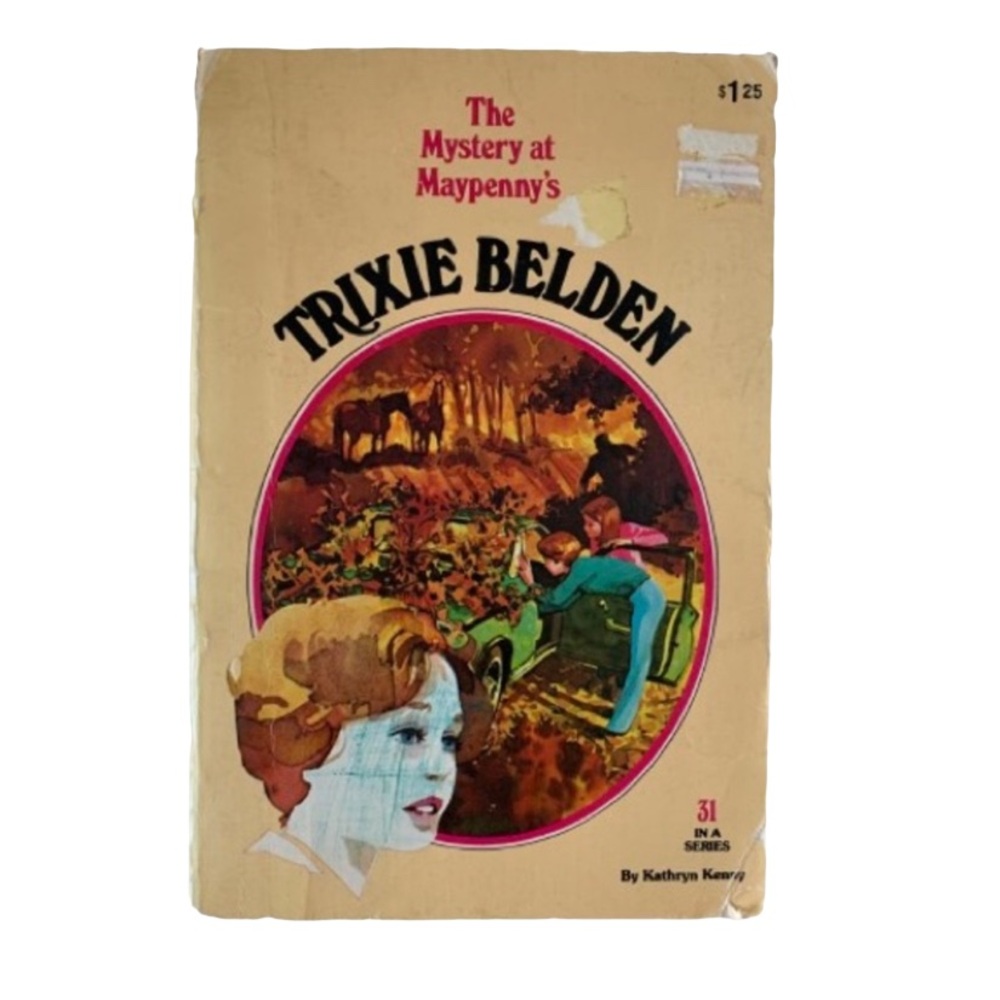 VINTAGE TRIXIE BELDEN THE MYSTERY AT MAYPENNY’S Paperback Book Kathryn Kenny #31
